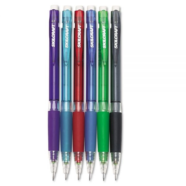 Skilcraft Mechanical Pencils, 0.7 Mm, Blue Barrel (Abilityone 7520-01-565-4871)