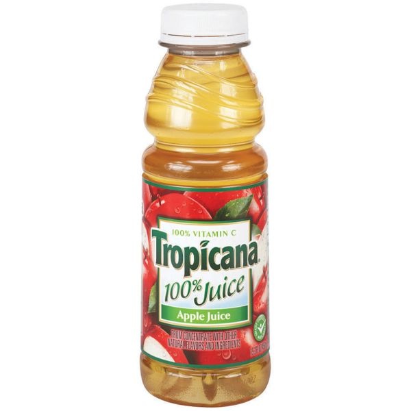 Tropicana Apple Juice, 10 Oz., Box Of 24