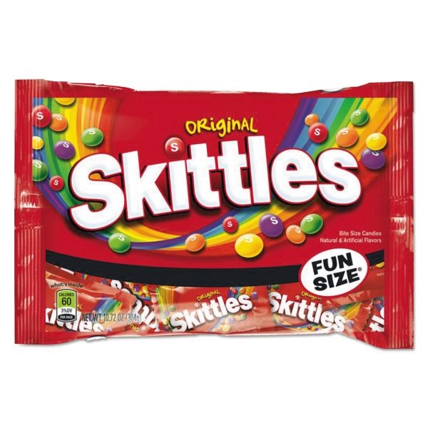 Skittles Chewy Candy, Original, Fun Size, 10.72 Oz Bag