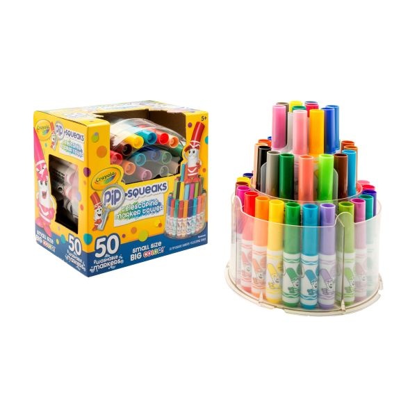 Crayloa Pip-Squeaks Washable Markers In Telescoping Tower