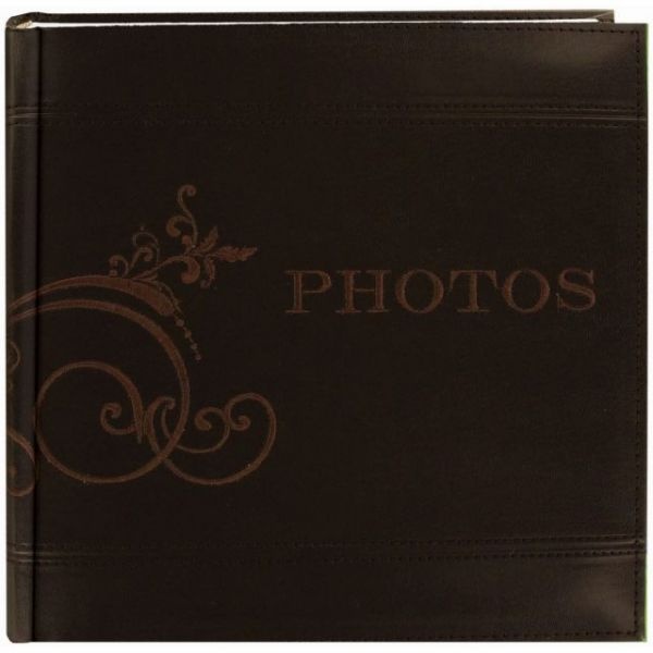 Embroidered Scroll Leatherette Photo Album 8"X8" 200 Pockets