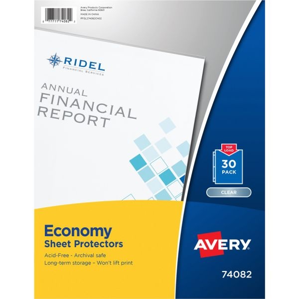 Avery Economy-Weight Sheet Protectors
