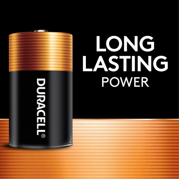 Duracell Coppertop Alkaline D Batteries, 4/Pack