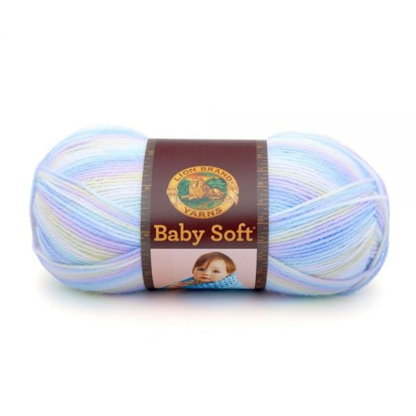 Lion Brand Baby Soft Yarn - Pastel Print