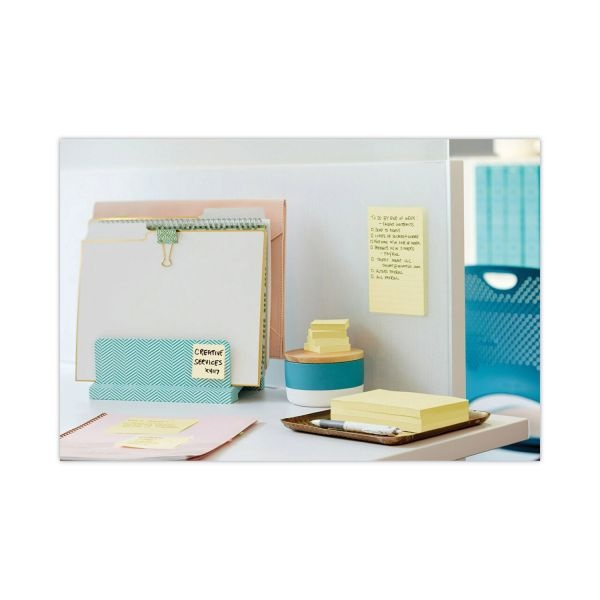 Post-It Pop-Up Notes Original Canary Yellow Pop-Up Refill, 3" X 5", Canary Yellow, 100 Sheets/Pad, 12 Pads/Pack