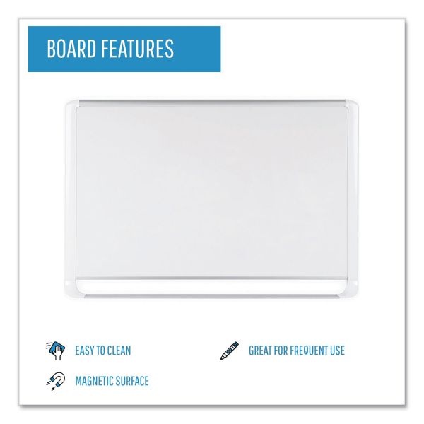 Mastervision Gold Ultra Magnetic Dry Erase Boards, 36 X 24, White Surface, White Aluminum Frame