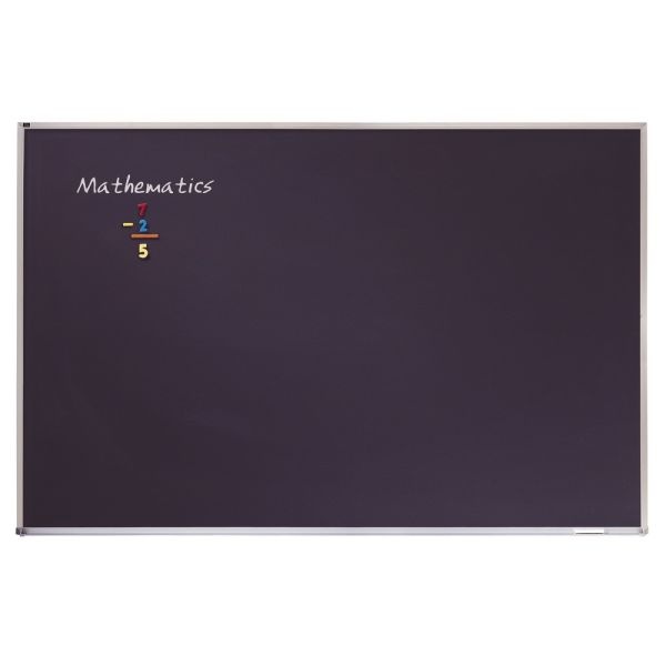 Quartet Education Magnetic Porcelain Chalkboard, 48" X 36", Black Aluminum Frame