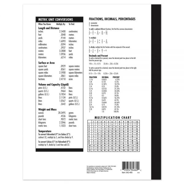 Schoolmate Composition Book, 7 7/8" X 10", Wide Ruled, 40 Sheets