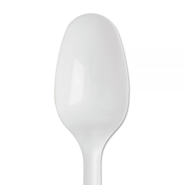 Dixie Smartstock Plastic Cutlery Refill, Teaspoon, 5.5", Series-B Mediumweight, White, 40/Pack, 24 Packs/Carton