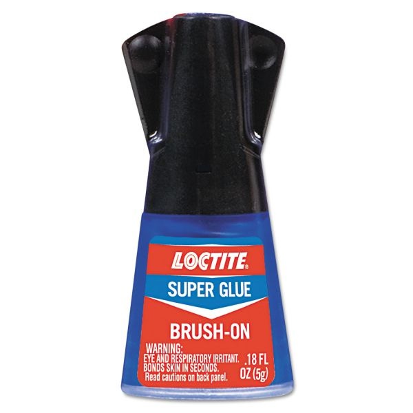 Loctite Super Glue Brush On, 0.17 Oz, Dries Clear