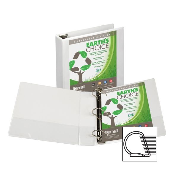 Earth's Choice Plant-Based Economy Round Ring View Binders, 3