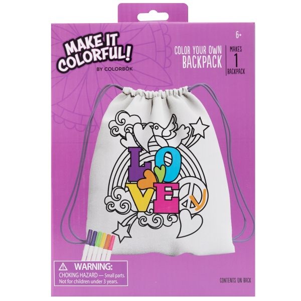 Colorbok Make It Colorful! Color Your Own Backpack