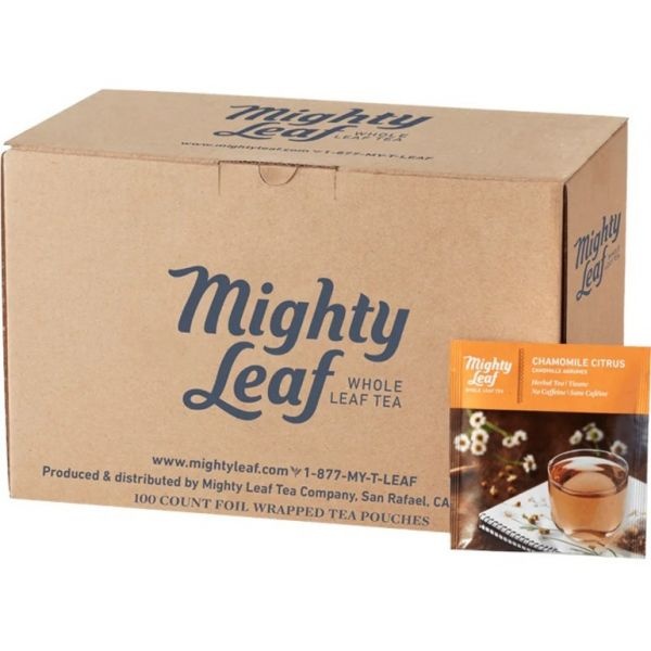 Mighty Leaf Tea Whole Leaf Tea Pouches, Chamomile Citrus, 15/Box