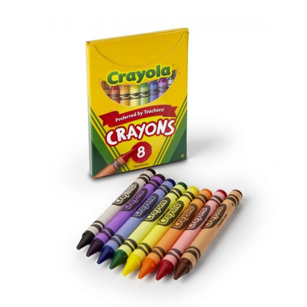 Crayola Classic Color Crayons, Tuck Box, 8 Colors