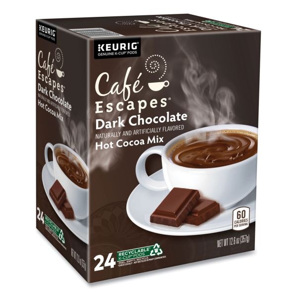 Café Escapes Cafe Escapes Milk Chocolate Hot Cocoa K-Cups, 96/Carton