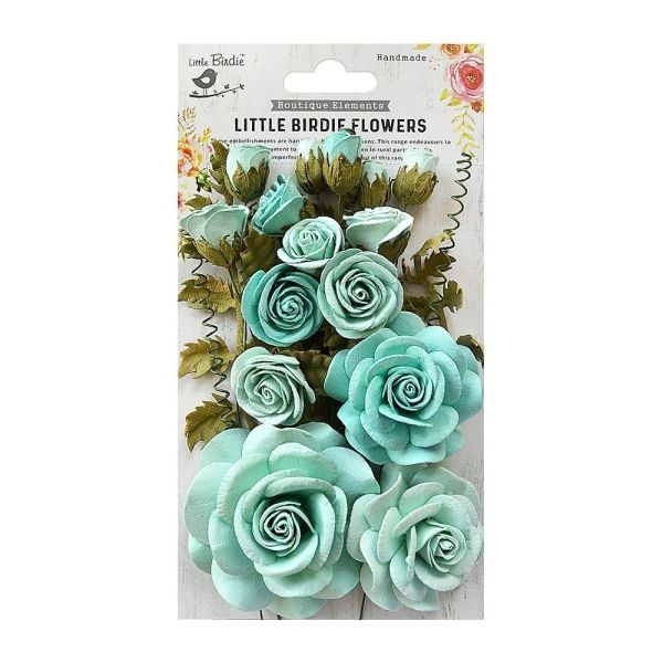 Little Birdie Rosalind Paper Flowers 21/Pkg