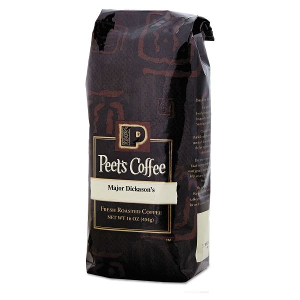 Peet's Coffee & Tea Bulk Coffee, Major Dickason's Blend, Dark Roast, Ground, 1 Lb Bag (Makes About 40 Cups)