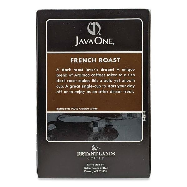 Java One Coffee Pods, French Roast, Dark Roast, 14 Pods