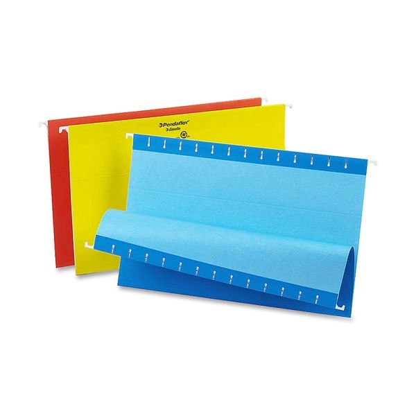 Oxford Color 1/5-Cut Hanging Folders, Legal Size, Assorted, Box Of 25
