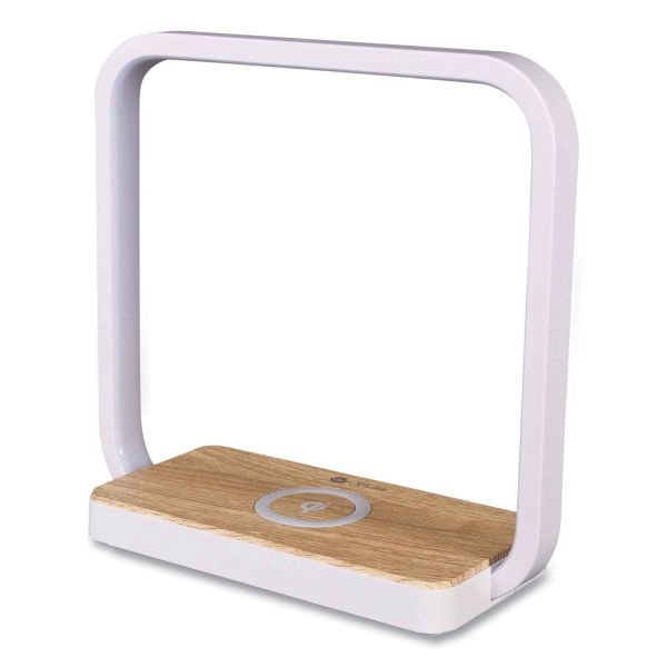 Wireless Charging Station With Night Light, Usb, White