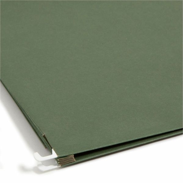 Smead Hanging Expanding File Pockets, 3 1/2" Expansion, Letter Size, Standard Green, Box Of 10