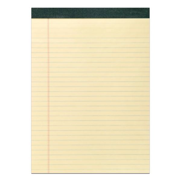 Recycled Legal Pad 8.5"X11.75" Canary