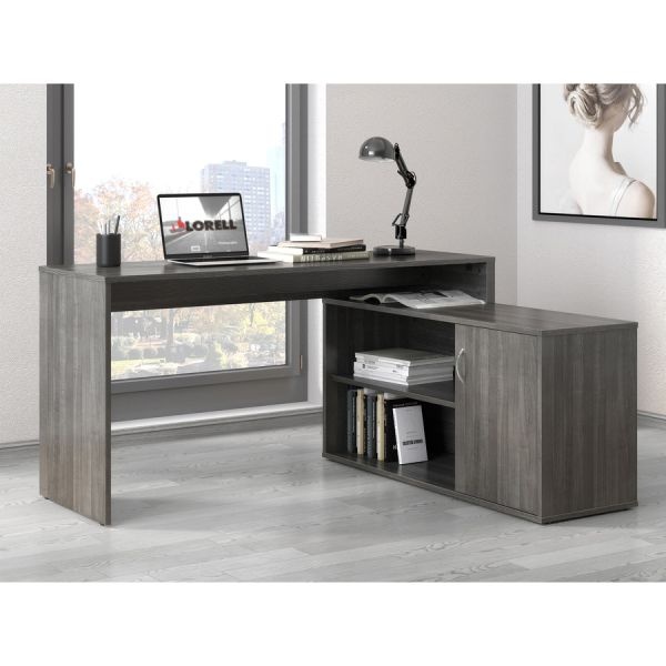 Lys L-Shape Workstation With Cabinet
