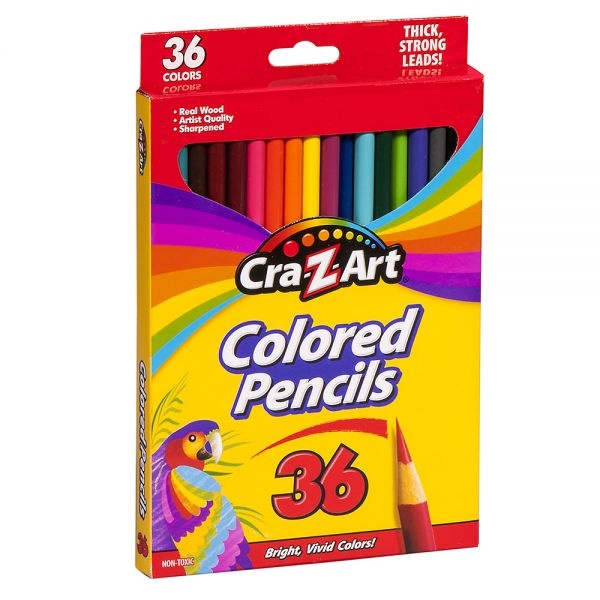 Cra-Z-Art Classic Colored Pencils, 3.3 Mm, Assorted Colors, Pack Of 36 Pencils