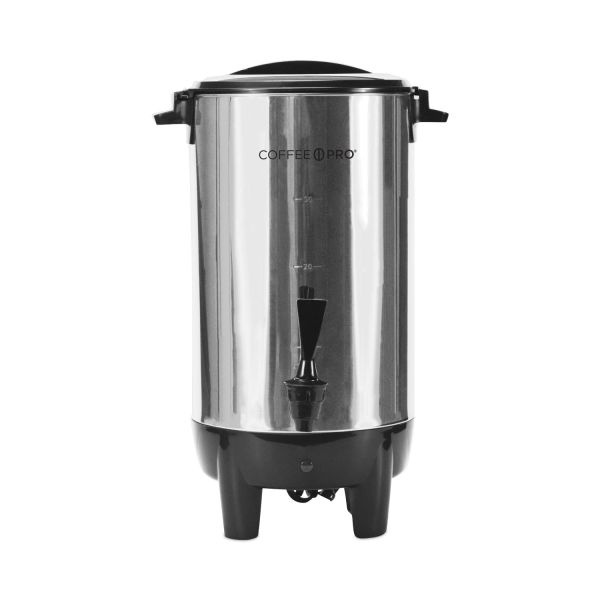 Coffee Pro 30-Cup Percolating Urn, Stainless Steel