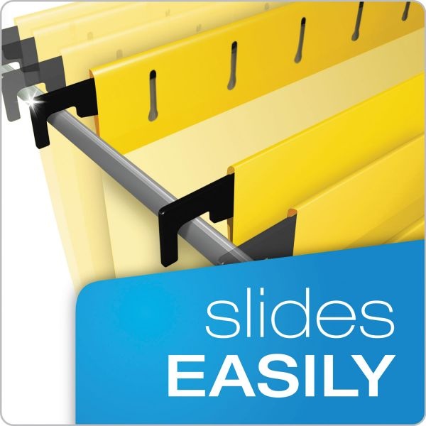 Pendaflex Surehook Hanging Folders, Legal Size, 1/5-Cut Tabs, Yellow, 20/Box