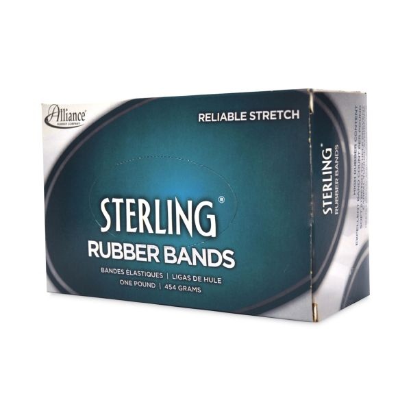 Alliance Sterling Rubber Bands, Size 16, 0.03" Gauge, Crepe, 1 Lb Box, 2,300/Box