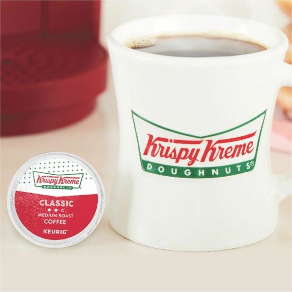 Krispy Kreme Doughnuts Classic Coffee K-Cups, Medium Roast, 24/Box