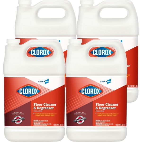 Clorox Professional Floor Cleaner And Degreaser Concentrate, 1 Gal Bottle