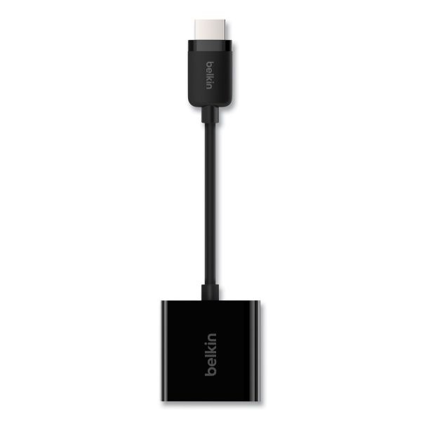 Belkin Hdmi To Vga Adapter With Micro-Usb Power, 9.8", Black