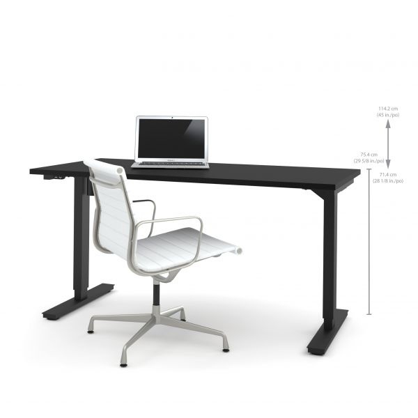 Bestar 30" X 60" Electric Height Adjustable Table In Black