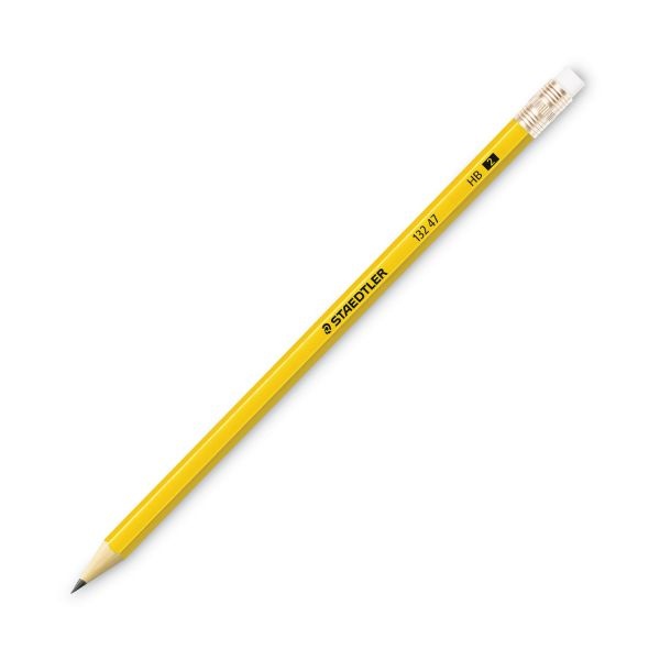 Staedtler Woodcase Pencil, Hb (#2), Black Lead, Yellow Barrel, 144/Pack