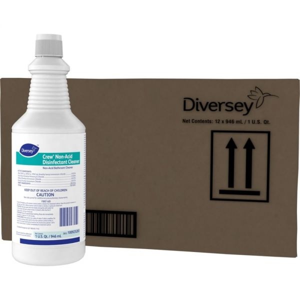 Diversey Crew Non-Acid Disinfecting Cleaner, Fresh Scent, 32 Oz