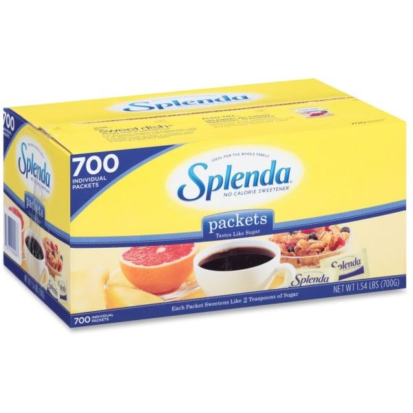 Splenda No-Calorie Sweetener Packets, Box Of 700 Packets