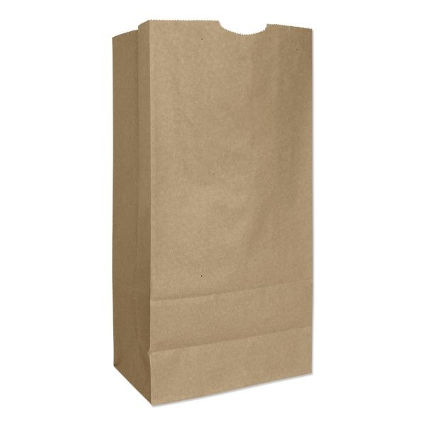 General Grocery Paper Bags, 57 Lb Capacity, #16, 7.75" X 4.81" X 16", Kraft, 500 Bags