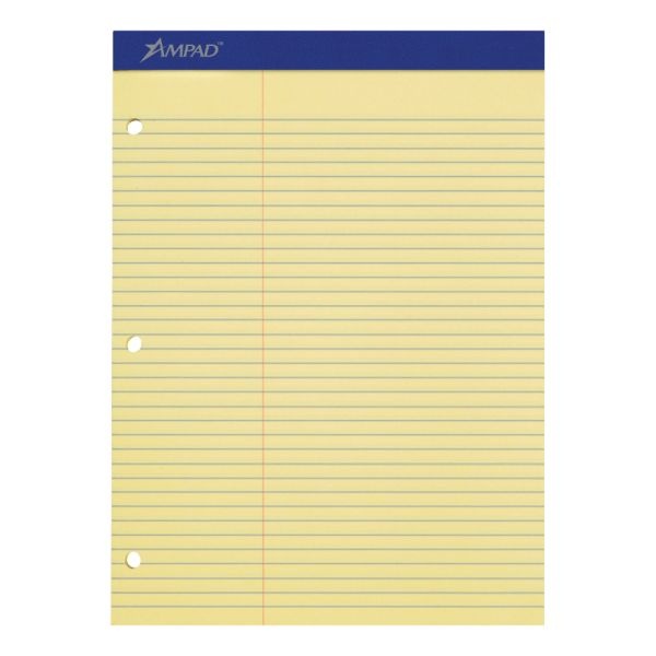 Ampad Quad-Ruled Double Sheet Writing Pad, Letter Size, 100 Sheets