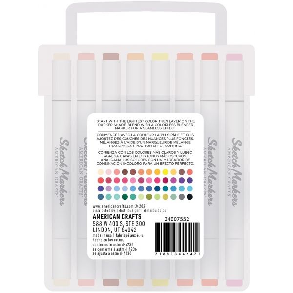 Ac Sketch Markers Dual-Tip Alcohol Markers 48/Pkg