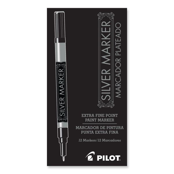 Pilot Creative Art And Cra Fts Marker, Extra-Fine Brush Tip, Silver