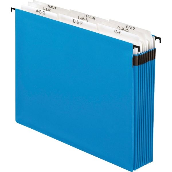 Pendaflex Hanging Pocket Expandable File, A-Z, Letter Size, Blue