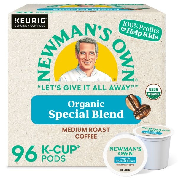 Newman's Own Organics Special Blend Coffee K-Cups, 96/Carton