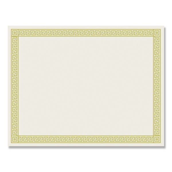 Great Papers! Foil Border Certificates, 8.5 X 11, Ivory/Gold With ...
