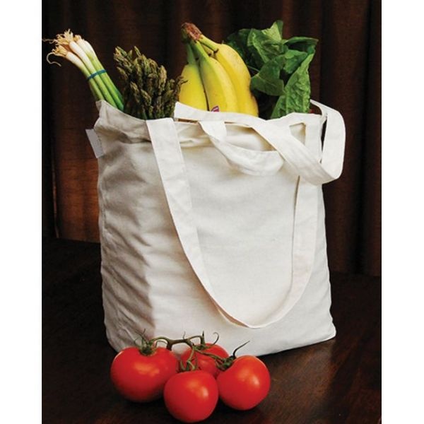 Reusable Canvas Grocery Bag 14.5"X11.5"X6.5"