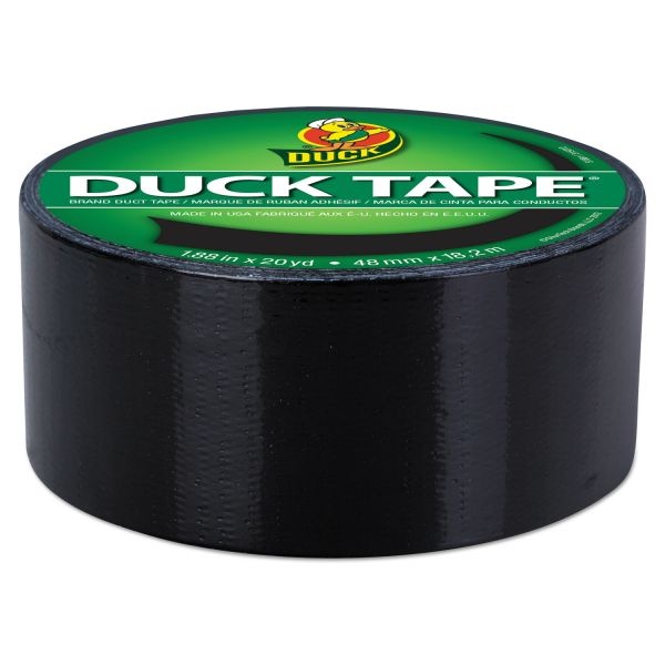 Duck Brand Brand Color Duct Tape - 20 Yd Length X 1.88" Width - 1 / Roll - Black