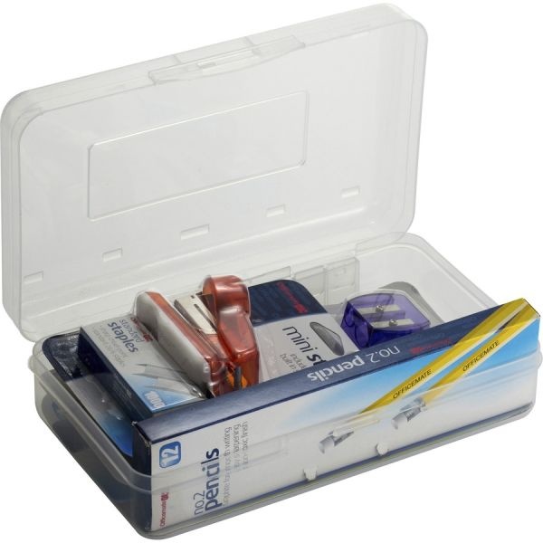 Back To School Pencil Box / Essential Supplies Organizer Kit, 8 Pieces