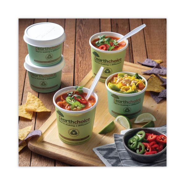 Pactiv Evergreen Earthchoice Soup Cup Large, 16 Oz, 3.63" Diameter X 3.
