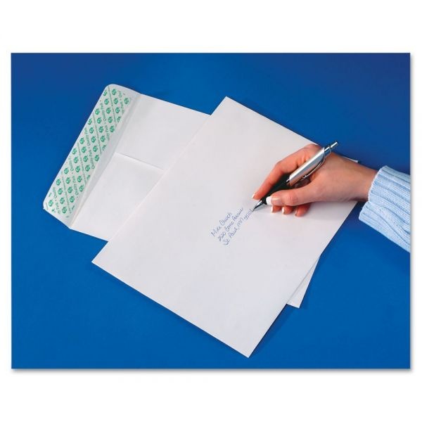 Quality Park Tech-No-Tear Catalog Envelope, #10 1/2, Cheese Blade Flap, Self-Adhesive Closure, 9 X 12, White, 100/Box
